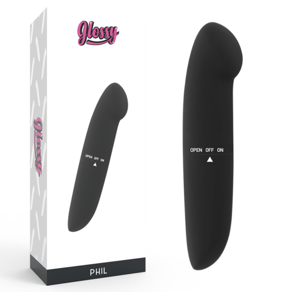 GLOSSY - VIBRATEUR PHIL NOIR -