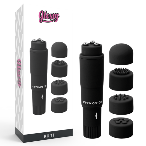 GLOSSY - MASSEUR DE POCHE KURT NOIR -
