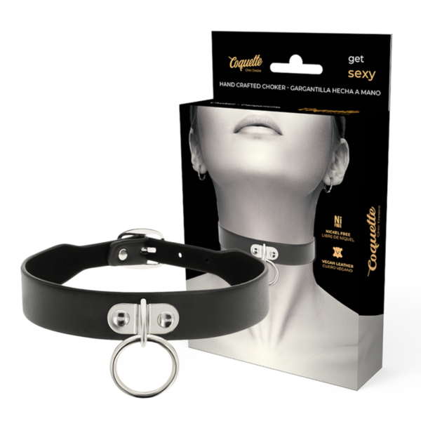 COQUETTE - CHIC DESIRE COLLIER EN CUIR VEGAN FEMME ACCESSOIRE FÉTICHE -