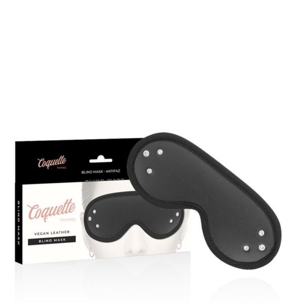 COQUETTE CHIC DESIRE - MASQUE FANTASY EN CUIR VÉGAN AVEC DOUBLURE EN NÉOPRÈNE -