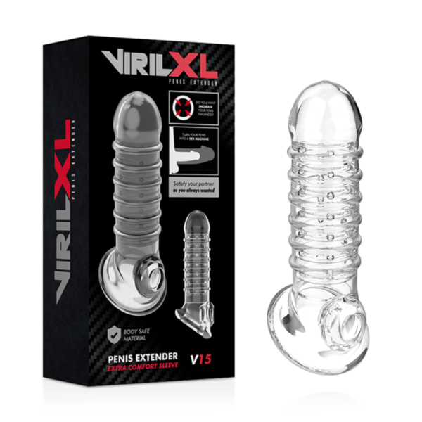 VIRILXL - EXTENSION DE PÉNIS ET GAINE V15 TRANSPARENTE - – Image 2