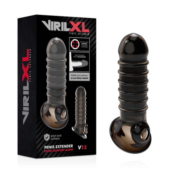 VIRILXL - EXTENSION ET GAINE DE PÉNIS V15 NOIRE - – Image 2