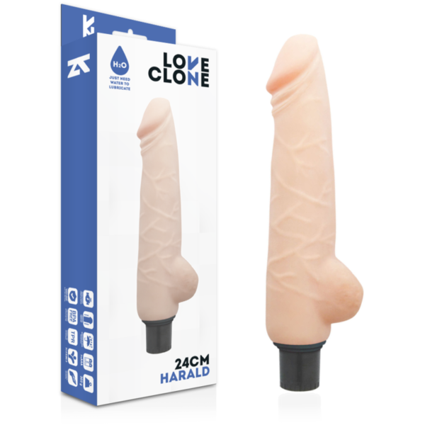 LOVECLONE - VIBRATEUR AUTOLUBRIFIANT HARALD 24 CM -O- 4 CM - – Image 2