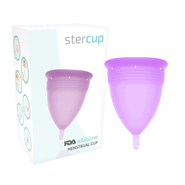 STERCUP - COUPE MENSTRUELLE EN SILICONE FDA TAILLE L LILAS -