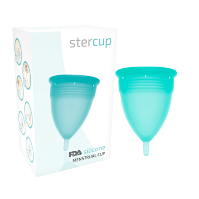 STERCUP - COUPE MENSTRUELLE EN SILICONE FDA TAILLE S AIGUE-MARINE -