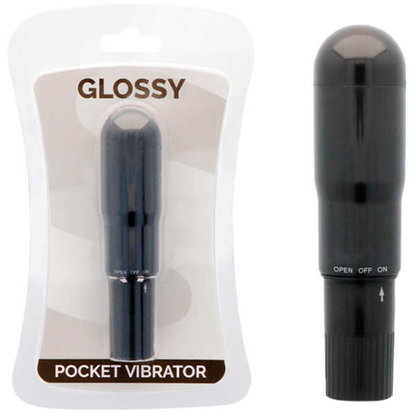 GLOSSY - VIBRATEUR DE POCHE NOIR -