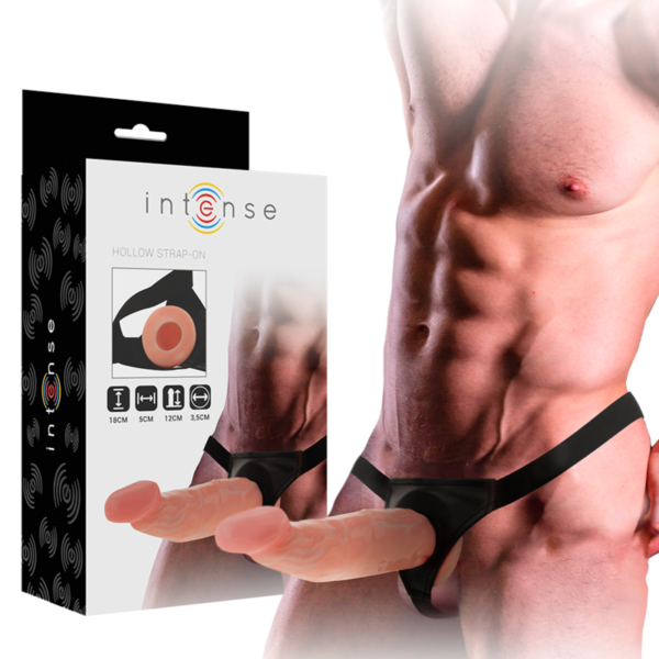 INTENSE - HARNAIS CREUX AVEC GODE 18 X 3,5 CM - – Image 2