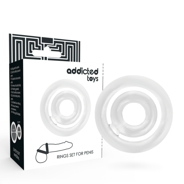 ADDICTED TOYS - POTENZ - PÉNIS C-RING CLAIR -