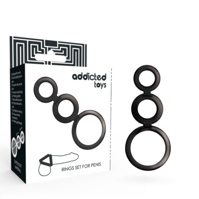 ADDICTED TOYS - ENSEMBLE DANNEAU POUR PÉNIS - FUMÉ -
