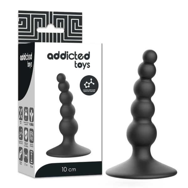 ADDICTED TOYS - PLUG SEXUEL ANAL 10 CM NOIR -