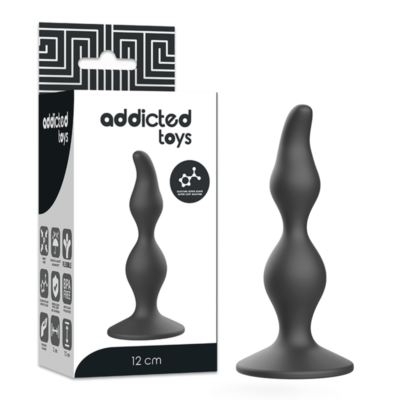 ADDICTED TOYS - PLUG SEXUEL ANAL 12 CM NOIR -