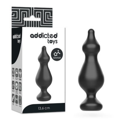 ADDICTED TOYS - PLUG SEXUEL ANAL 13.6 CM NOIR -