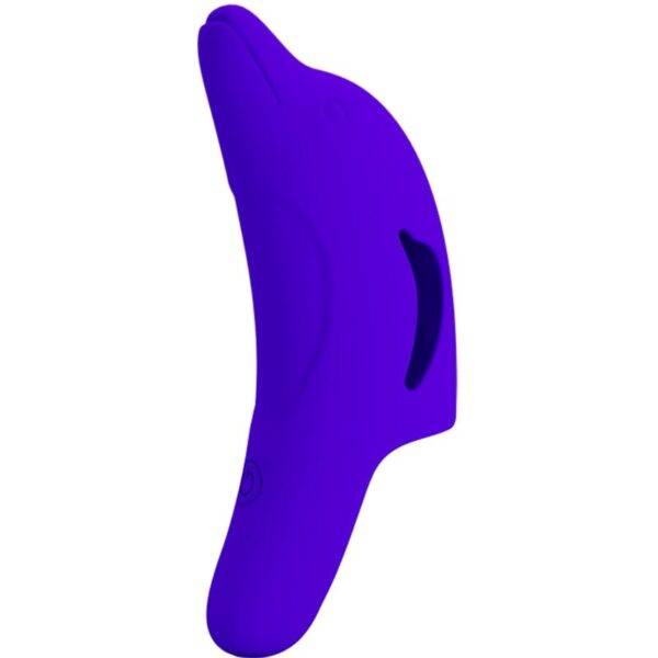 PRETTY LOVE - PUISSANT STIMULATEUR DE DOIGTS BLEU FONCÉ DELPHINI - – Image 3