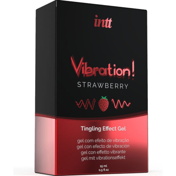 INTT - PUISSANT STIMULANT INTIME GEL VIBRANT LIQUIDE FRAISE 15 ML - – Image 3