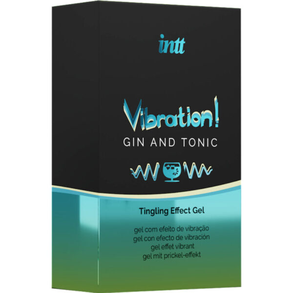 INTT - GEL VIBRATEUR LIQUIDE PUISSANT STIMULANT INTIME GIN & TONIC 15ML - – Image 3