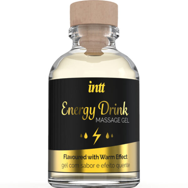 INTT MASSAGE & ORAL SEX - GEL DE MASSAGE A L''ENERGIE AROMATISEE CA BOISSON ET EFFET CHAUFFANT -