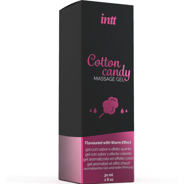 INTT MASSAGE & ORAL SEX - GEL DE MASSAGE SAVEUR COTTON BABE À PAPA ET EFFET CHAUFFANT - – Image 3