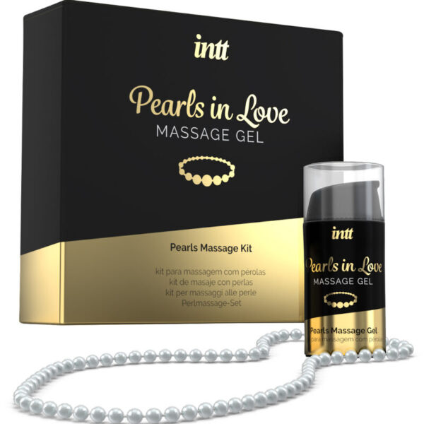 INTT MASSAGE & ORAL SEX - PERLES AMOUREUSES AVEC COLLIER DE PERLES ET GEL DE SILICONE -
