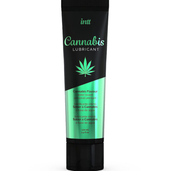 INTT LUBRICANTS - LUBRIFIANT INTIME A BASE D''EAU SAVEUR CANNABIS -