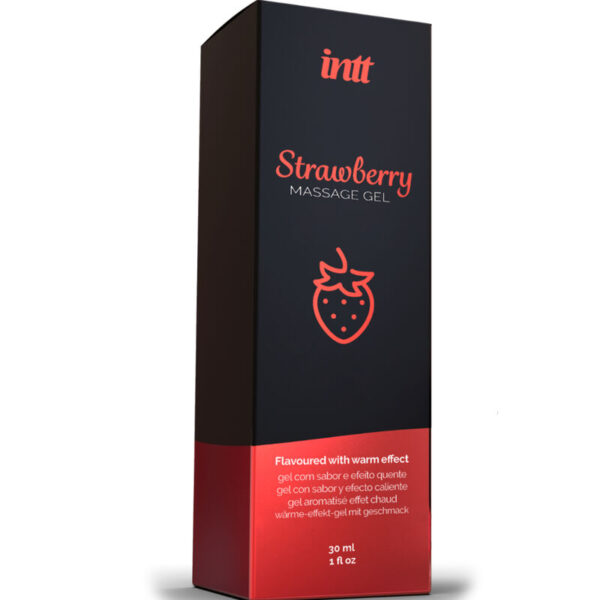 INTT MASSAGE & ORAL SEX - GEL DE MASSAGE EFFET CHAUD SAVEUR FRAISE - – Image 3
