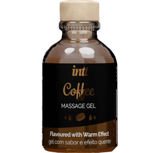 INTT MASSAGE & ORAL SEX - GEL DE MASSAGE SAVEUR CAFÉ EFFET CHAUD -