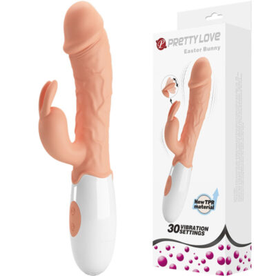 PRETTY LOVE - VIBRATEUR LAPIN DE PQUES AVEC STIMULATEUR -