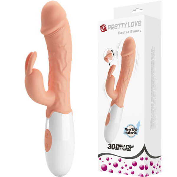 PRETTY LOVE - VIBRATEUR LAPIN DE PQUES AVEC STIMULATEUR -