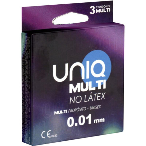 UNIQ - MULTI PRÉSERVATIFS SANS LATEX 3 UNITÉS -