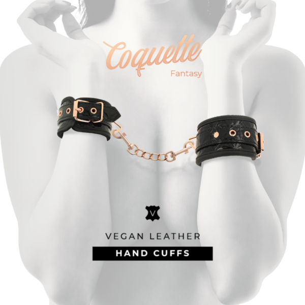 COQUETTE CHIC DESIRE - MENOTTES ÉDITION NOIRE AVEC DOUBLURE EN NÉOPRÈNE -