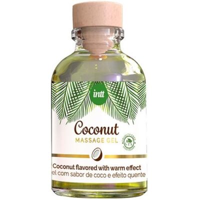 INTT - GEL DE MASSAGE VÉGAN AU SAVEUR DE COCO ET EFFET CHAUFFANT -