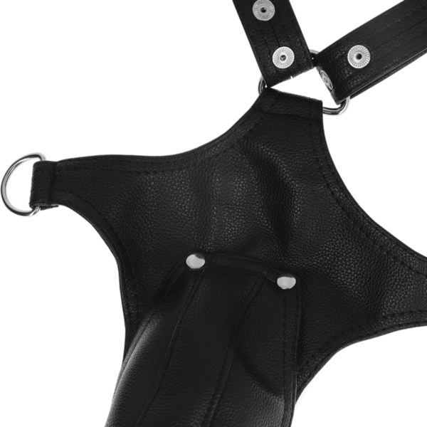 FETISH SUBMISSIVE ATTITUDE - HARNAIS JOCK STRAP EN CUIR ÉCOLOGIQUE POUR HOMMES - – Image 4