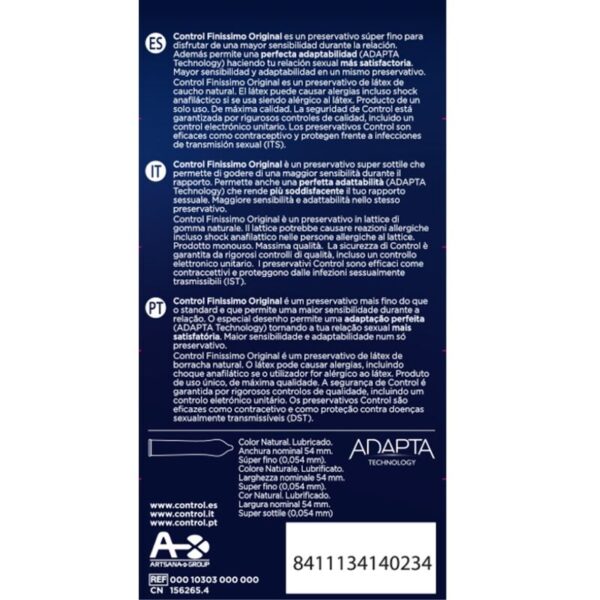 CONTROL - FINISSIMO CONDOMS 12 UNITS - – Image 2