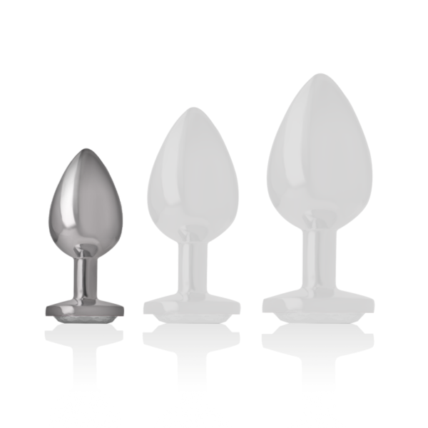INTENSE - PLUG ANAL EN MÉTAL ALUMINIUM COEUR BLANC TAILLE S - – Image 5