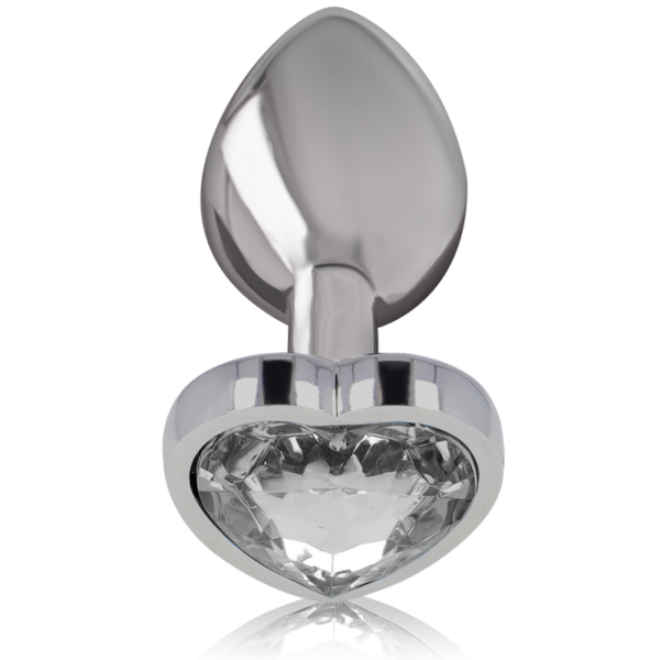 INTENSE - PLUG ANAL MÉTAL ALUMINIUM COEUR BLANC TAILLE M - – Image 2