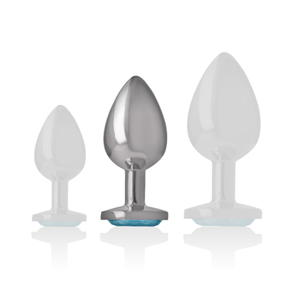 INTENSE - PLUG ANAL MÉTAL ALUMINIUM COEUR BLEU TAILLE M - – Image 5