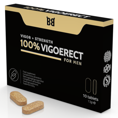 BLACK BULL - 100% VIGOERECT VIGEUR + FORCE POUR HOMME 10 COMPRIMES -