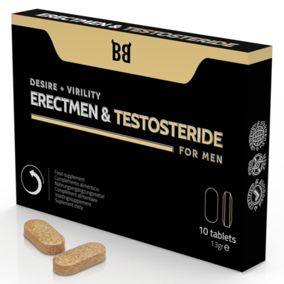 BLACK BULL - ERECTMEN & TESTOSTERIDE PUISSANCE ET TESTOSTÉRONE POUR HOMMES 10 GÉLULES -