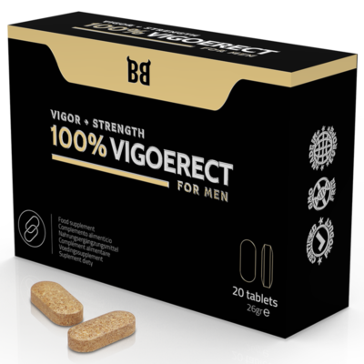 BLACK BULL - 100% VIGOERECT VIGEUR + FORCE POUR HOMME 20 COMPRIMES -