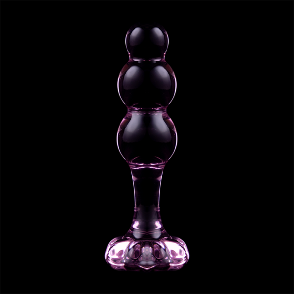 NEBULA SERIES BY IBIZA - MODÈLE 1 PLUG ANAL VERRE BOROSILICATE ROSE 10.5 CM -O- 3 CM - – Image 7