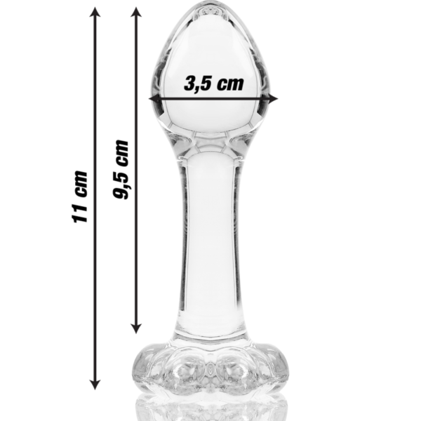 NEBULA SERIES BY IBIZA - PLUG ANAL MODÈLE 2 VERRE BOROSILICATE CLAIR 11 CM -O- 3.5 CM - – Image 4