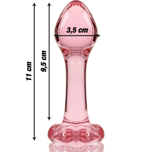 NEBULA SERIES BY IBIZA - PLUG ANAL MODÈLE 2 VERRE BOROSILICATE ROSE 11 CM -O- 3.5 CM - – Image 4