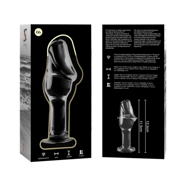 NEBULA SERIES BY IBIZA - PLUG ANAL MODÈLE 6 VERRE BOROSILICATE CLAIR 12.5 CM -O- 4 CM - – Image 5