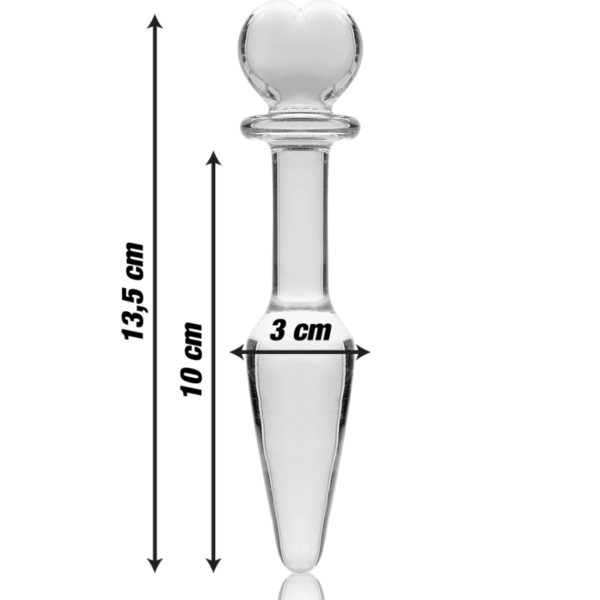 NEBULA SERIES BY IBIZA - PLUG ANAL MODÈLE 7 VERRE BOROSILICATE CLAIR 13.5 CM -O- 3 CM -
