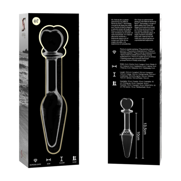 NEBULA SERIES BY IBIZA - PLUG ANAL MODÈLE 7 VERRE BOROSILICATE CLAIR 13.5 CM -O- 3 CM - – Image 5