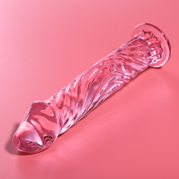NEBULA SERIES BY IBIZA - MODÈLE 12 GODE EN VERRE BOROSILICATE ROSE 17 CM -O- 3.5 CM - – Image 6
