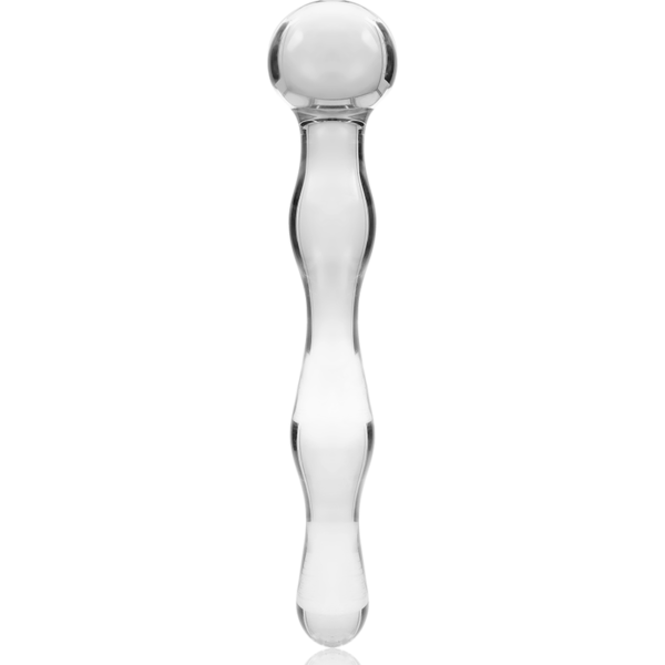 NEBULA SERIES BY IBIZA - MODÈLE 13 GODE EN VERRE BOROSILICATE CLAIR 18 CM -O- 3.5 CM - – Image 3
