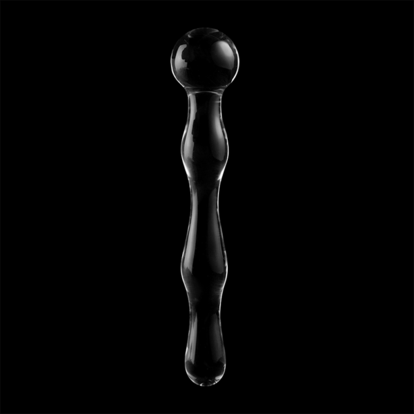 NEBULA SERIES BY IBIZA - MODÈLE 13 GODE EN VERRE BOROSILICATE CLAIR 18 CM -O- 3.5 CM - – Image 7