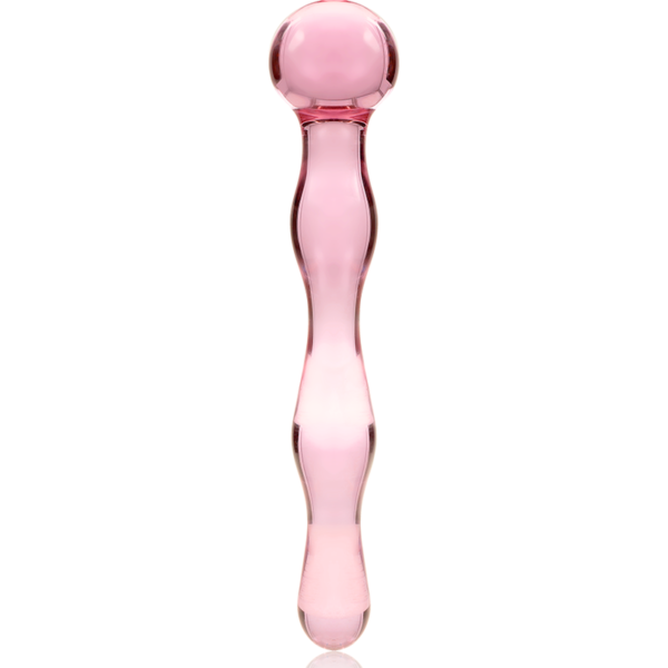 NEBULA SERIES BY IBIZA - MODÈLE 13 GODE EN VERRE BOROSILICATE ROSE 18 CM -O- 3.5 CM - – Image 3