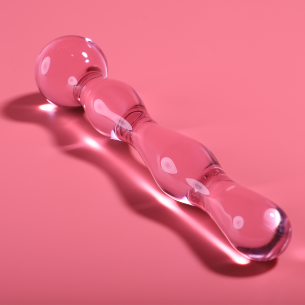NEBULA SERIES BY IBIZA - MODÈLE 13 GODE EN VERRE BOROSILICATE ROSE 18 CM -O- 3.5 CM - – Image 6