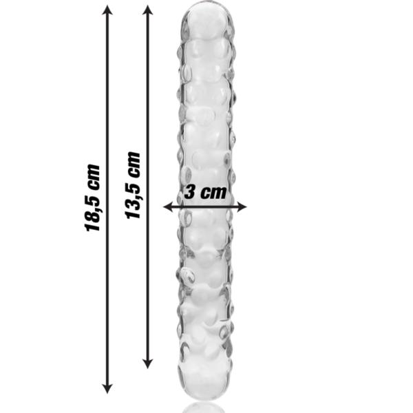 NEBULA SERIES BY IBIZA - MODÈLE 15 GODE EN VERRE BOROSILICATE CLAIR 18.5 CM -O- 3 CM - – Image 4